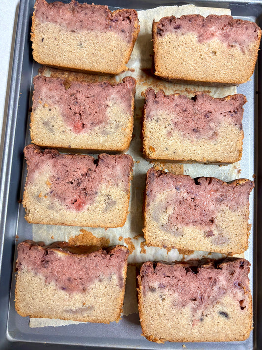 Gluten-Free Berry Banana Bread