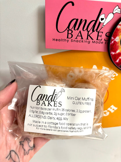 35 Calorie Strawberry Oat Mini Muffins